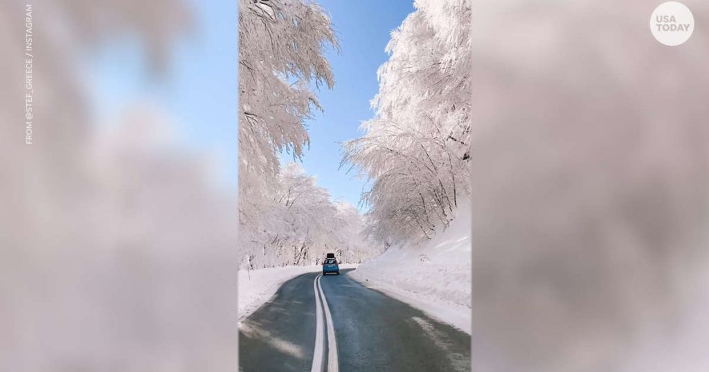Ο χιονισμένος δρόμος της Ελλάδας που λάτρεψε ο πλανήτης – Μόλις 11 δευτερόλεπτα μαγείας – 24betgr.com